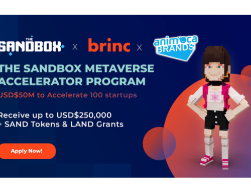 The Sandbox and Brinc announce US$50M Open Metaverse Accelerator Program funding for 100 startups